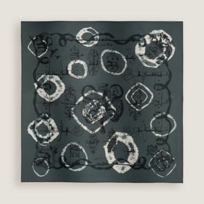 Ferronnerie Plein Soleil scarf 80 - Brown | Hermès Mainland